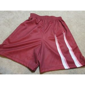 NEW Vintage DYNAMIC TEAM SPORTS Adult Mens Maroon Small S Polyester Shorts 90s